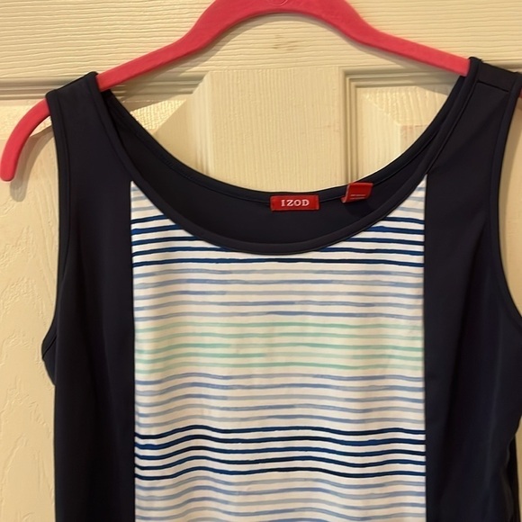 Izod blue stripe tank, medium - Picture 2 of 6